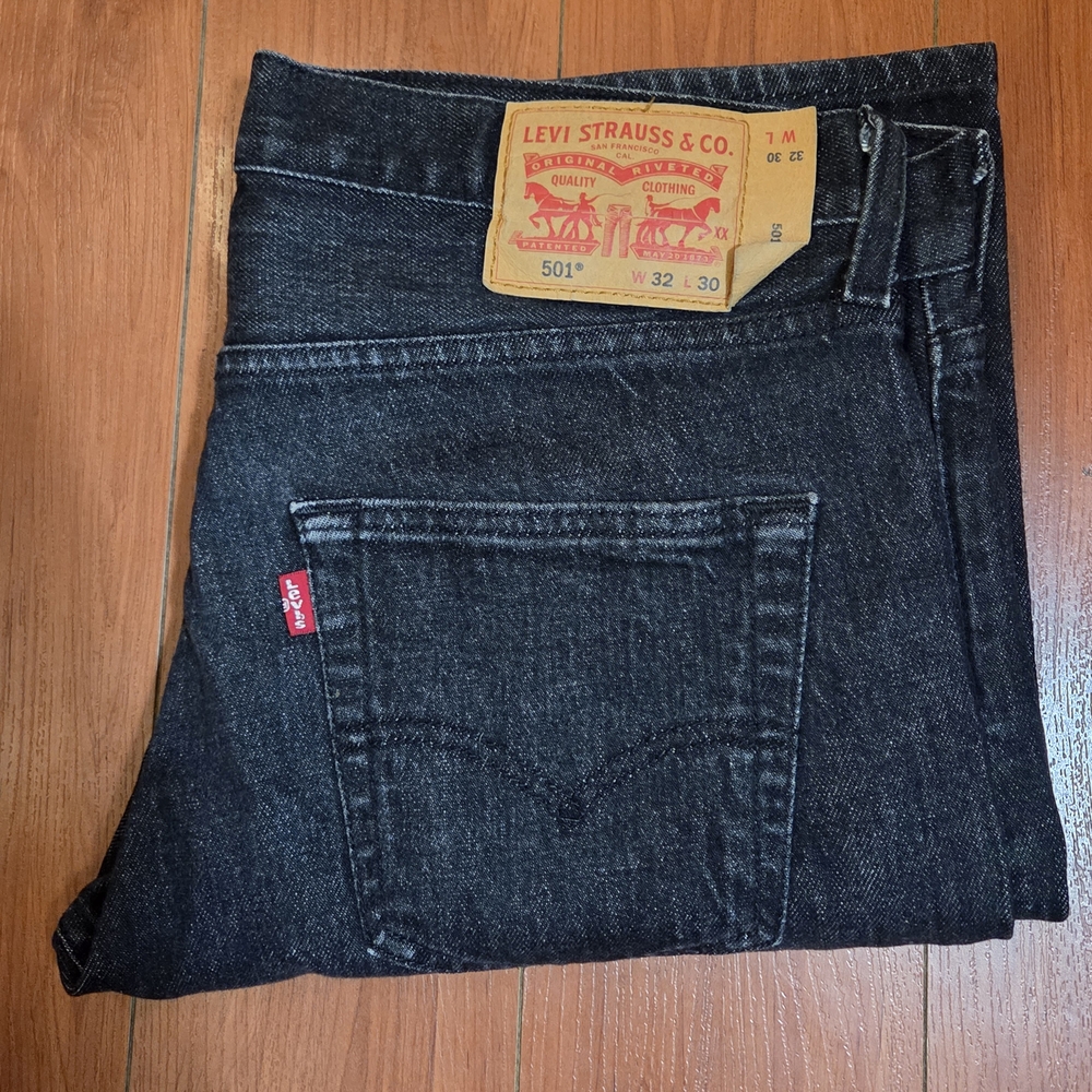 Levi's Black Straight Jeans Iconic Style